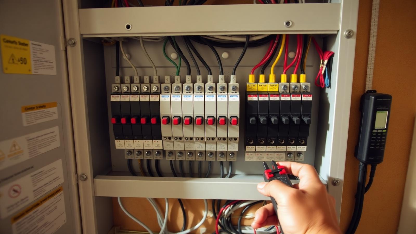 Fault finding on a residential DB board
